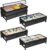 Kitstorack 4 Pack Height-adjustable Under Bed Storage with Wheels, Under Bed Storage Containers,Under Bed Shoe Storage Organizer with Clear Window&Label, Suitable for Clothes Storage, Black
