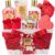 Gifts for Women, Gift Basket – 9 Pcs Rose Bath and Body Gift Basket Set, Spa Gift Set with Shower Gel | Pampering Spa Gift for Christmas, Birthday, Valentines Day, Mothers Day Gift Sets for Mom