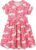 Bumeex Girl’s Dresses Cotton Sleeve A-Line Cute Midi Casual Sundress