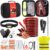 Car Roadside Emergency Kit, Portable Car Safety Kit Car Kits for Emergency, Black