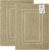 Feather & Stitch 2 Piece Towel Like Bath Mats (30×21 Inch) 100% Cotton Terry Bath Mats, Bathroom Shower Floor Mats [NOT A Bathroom Rug], Soft Absorbent Washable Mats – Linen