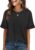 ANRABESS Women Oversized T Shirts Short Sleeve Summer Casual Loose Top Basic Tee with Pocket