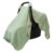 Comfy Cubs Baby Car Seat Cover – Soft, Breathable Bamboo Rayon and Muslin Cotton Blend – Lightweight Canopy for Sun, Bug, and Comfort Protection – Large Size Infant Seat Cover in Sage Design